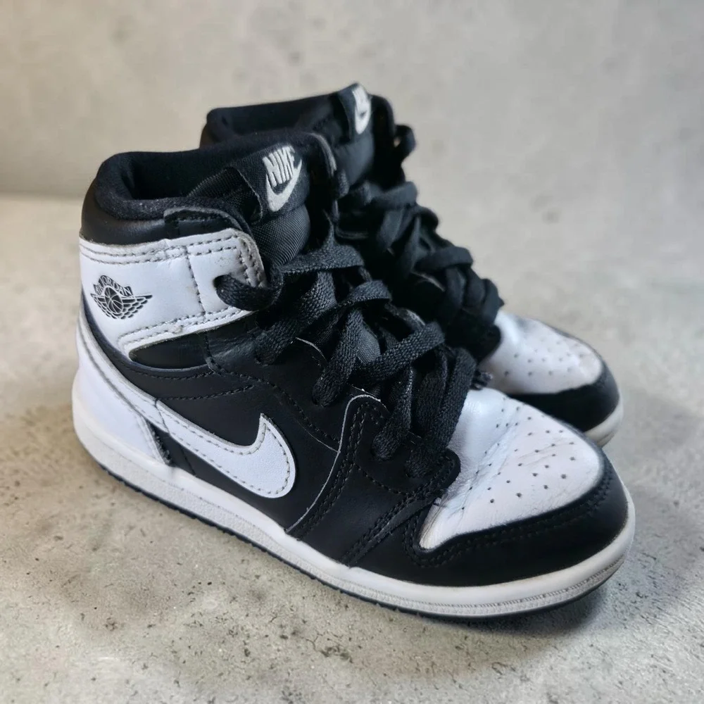 Toddler's Jordan 1 Retro High OG Black/White-White (FD1413 010) Size 9 C